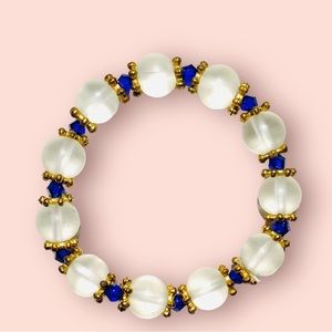 High Quality Crystal Pearl Hipanema Bracelet Simple Pearl Stretchable Strand